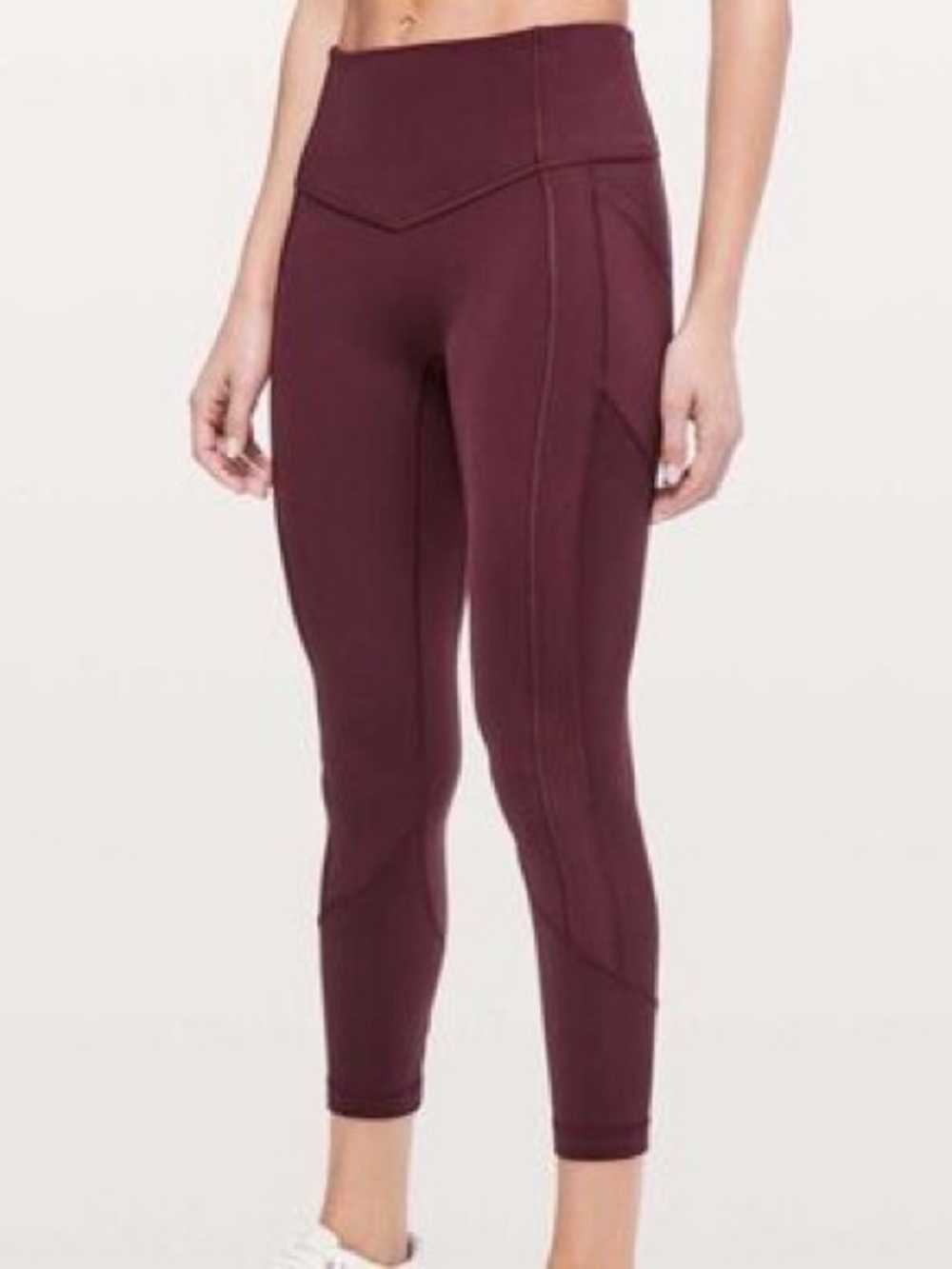 lululemon athletica High-Rise Sculpted Crop Leggings - Wine